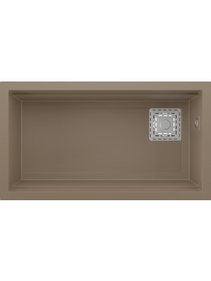 Real Stone Realstone Almina Granit Evye 755X470 mm Fonksiyonel Mutfak Evyesi - Realstone Almila Cappuccino