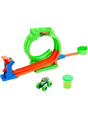 Colezium J91 Hot Wheels  Trucks Mutant Kaosu Çemberde Yarış Oyun Seti