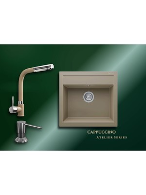 Real Stone Cappuccino Atelier Series Olympos 56 K004 & Sümela Premium Mutfak Koleksiyonu