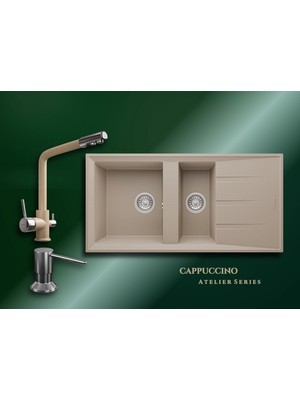 Real Stone Cappuccino Atelier Series Salda 100 P013 & Abant Premium Mutfak Koleksiyonu