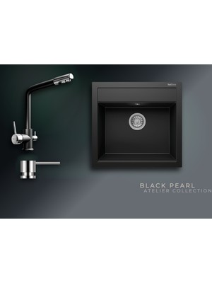 Real Stone Black Pearl Collection Olympos 56 K004 & Abant Premium Mutfak Koleksiyonu