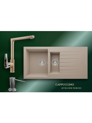 Real Stone Cappuccino Atelier Series Troya 100 P005 & Vesta Premium Mutfak Koleksiyonu