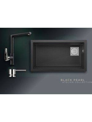 Real Stone Black Pearl Collection Almila & Vesta Premium Mutfak Koleksiyonu