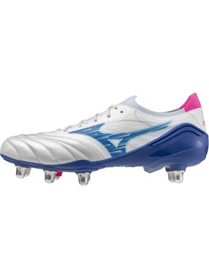 Mizuno Morelia Neo 4 Beta Elite Sı Erkek Krampon Beyaz / Mavi