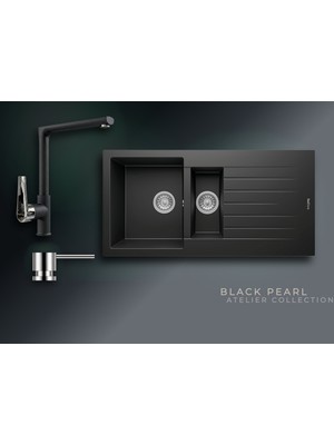 Real Stone Black Pearl Collection Troya 100 P005 & Vesta Premium Mutfak Koleksiyonu