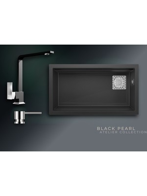 Real Stone Black Pearl Collection Almila & Göksu Premium Mutfak Koleksiyonu