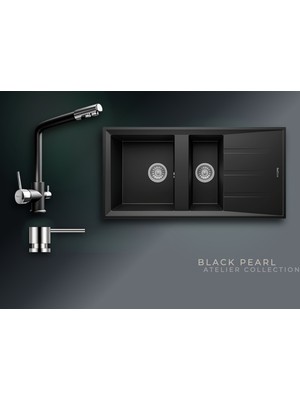 Real Stone Black Pearl Collection Salda 100 P013 & Abant Premium Mutfak Koleksiyonu