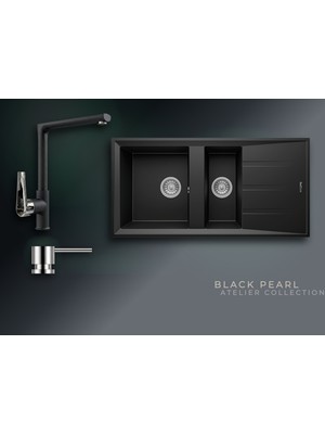 Real Stone Black Pearl Collection Salda 100 P013 & Vesta Premium Mutfak Koleksiyonu