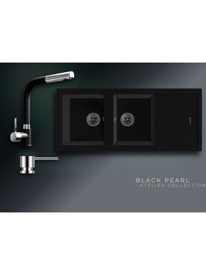 Real Stone Black Pearl Collection Esila P021 & Sümela Premium Mutfak Koleksiyonu