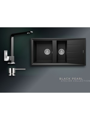 Real Stone Black Pearl Collection Salda 100 P013 & Göksu Premium Mutfak Koleksiyonu
