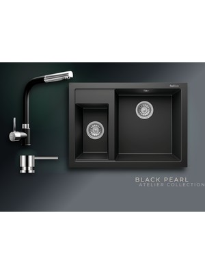 Real Stone Black Pearl Collection Cappadocia P016 & Sümela Premium Mutfak Koleksiyonu