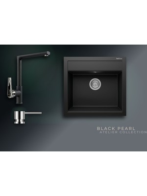 Real Stone Black Pearl Collection Olympos 56 K004 & Vesta Premium Mutfak Koleksiyonu
