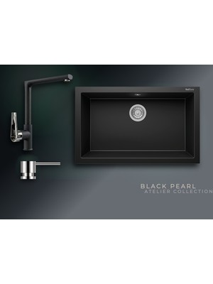 Real Stone Black Pearl Collection Gordion 77 K013 & Vesta Premium Mutfak Koleksiyonu
