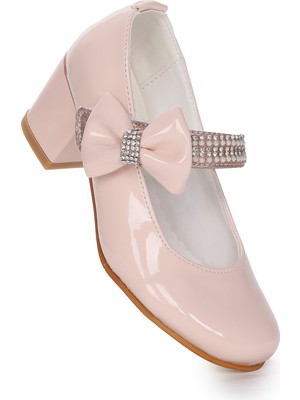 Kiko Kids Cameli Rugan Günlük Kız Çocuk 4 Cm Topuklu Abiye Ayakkabı
