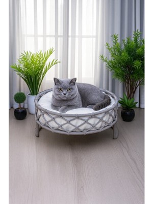 Empressco El Işçiliği Renkli Yumuşak Kedi Köpek Yatağı