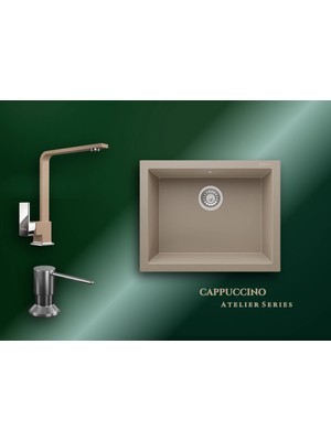 Real Stone Cappuccino Atelier Series Gordion 60 K012 & Göksu Premium Mutfak Koleksiyonu
