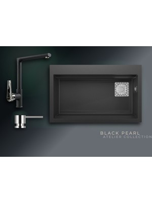 Real Stone Black Pearl Collection Likya & Vesta Premium Mutfak Koleksiyonu