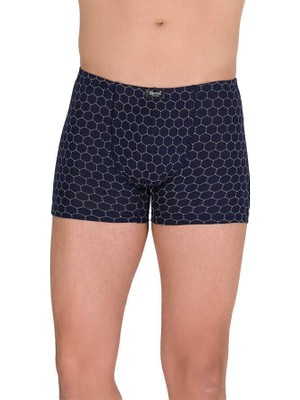 6 Lı Paket Berrak Erkek Likralı Modal Boxer 4497 Renk - Karışık