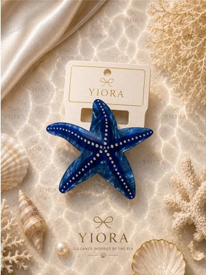 Yiora Premium Seri Ithal Kemik Deniz Yıldızı Mandal Toka