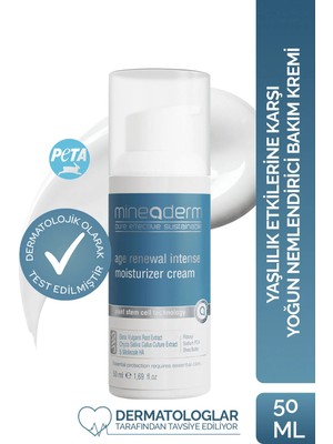 Mineaderm Yaşlılık Etkilerine Karşı Yoğun Nemlendirici Bakım Kremi / Age Renewal Intense Moisturizer Cream 50 ml