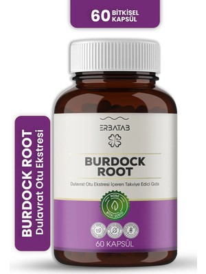Erbatab Burdock Root Ekstresi 60 Kapsül Vegan İçerik ile Arınmaya Destek