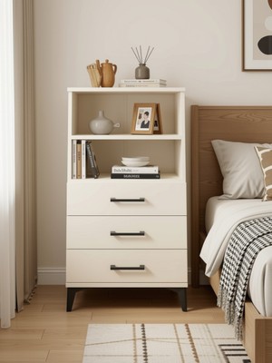 Arges Komodin 2 Raflı 3 Çekmeceli 60X30X106 Aytaşı-Aytaşı