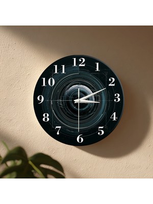 No 26 Dekor Dekoratif Duvar Saati – 33 cm Uv Baskılı Mdf Duvar Saati