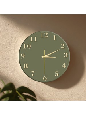 No 26 Dekor Dekoratif Duvar Saati – 33 cm Uv Baskılı Mdf Duvar Saati