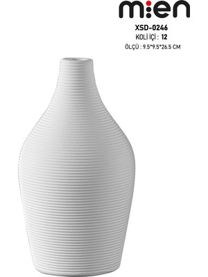 MİEN Mien Dekoratif Seramik Eşya - Vazo 9.5*9.5*26.5 cm