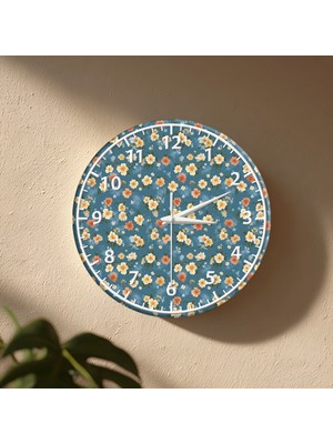 No 26 Dekor Dekoratif Duvar Saati – 33 cm Uv Baskılı Mdf Duvar Saati