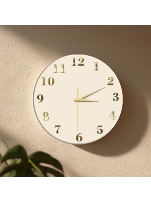 No 26 Dekor Dekoratif Duvar Saati – 33 cm Uv Baskılı Mdf Duvar Saati