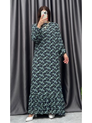 Nisum Moda Çiçekli Şifon Elbise