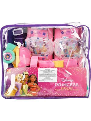 Moresun Buğz Disney Prensesler Çantalı 4 Tekerlekli Ayarlanabilir Paten Seti S01028823