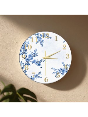 No 26 Dekor Dekoratif Duvar Saati – 33 cm Uv Baskılı Mdf Duvar Saati