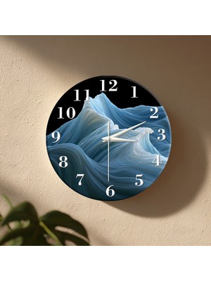 No 26 Dekor Dekoratif Duvar Saati – 33 cm Uv Baskılı Mdf Duvar Saati