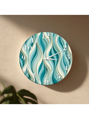 No 26 Dekor Dekoratif Duvar Saati – 33 cm Uv Baskılı Mdf Duvar Saati