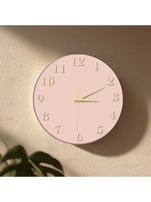 No 26 Dekor Dekoratif Duvar Saati – 33 cm Uv Baskılı Mdf Duvar Saati