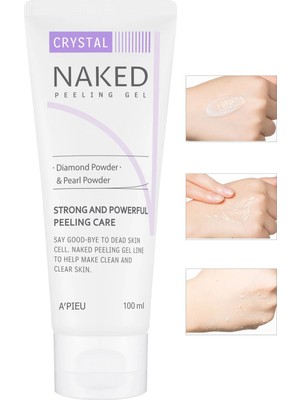 MISSHA Elmas Tozu Içeren, Arındırıcı Ve Aydınlatıcı Jel Peeling 100ml A'pıeu Naked Peeling Gel (CRYSTAL)