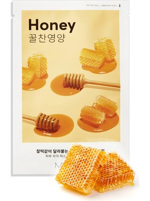 MISSHA Bal Özlü Parlak Görünüm Sunan ve Yoğun Nemlendirici Yaprak Maske (1ad) Airy Fit Sheet Mask Honey