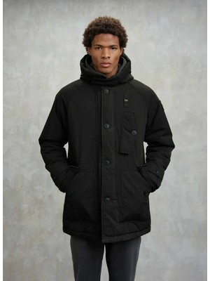 Blauer Siyah Erkek Kapüşonlu Standart Fit Mont 25WBLUK02150-999 Hathon