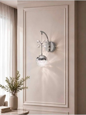 Osc Home Aydınlatma Tasarım LED Aplık Krom