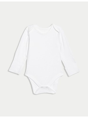 Marks & Spencer Saf Pamuklu 7'li Bodysuit Seti (0-3 Yaş)