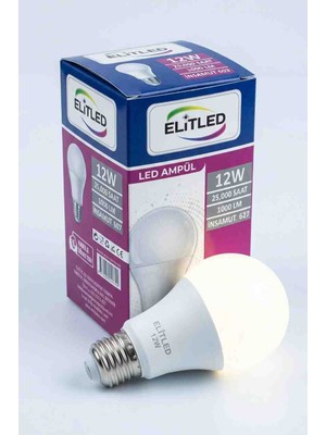 Elitled 12W Beyaz LED Ampul 10'lu Paket