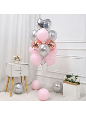 Empressco 13'lü Balon Standı (Ağaç Model) 100 Cm, Renkli Doğum Günü Parti Süsleri