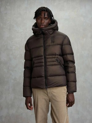 Blauer Haki Erkek Kapüşonlu Standart Fit Mont 25WBLUC03042-969 Auburn