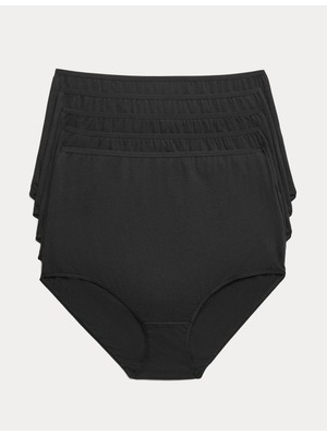 Marks & Spencer 5'li Saf Pamuklu Full Brief Külot Seti