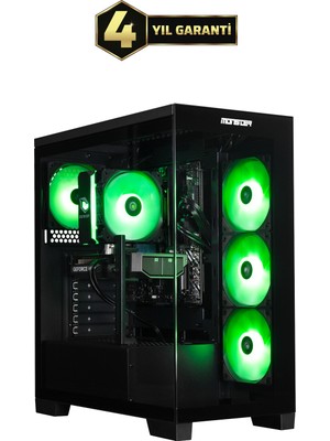 Monster Tulpar TD3 V3.4.1 Intel Core Ultra 5 225F H810 Anakart 16 GB RAM 1 TB SSD RTX 5050 Windows 11 Masaüstü Oyun Bilgisayarı - Siyah