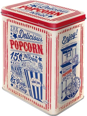 Nostalgic-Art Retro Saklama Kabı L, 3 L, Patlamış Mısır – Restoran Hayranları Için Hediye Fikri, Büyük Sac Kutu, Vintage Tasarım