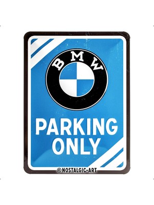Nostalgic Art Bmw Parking Only Retro Metal Duvar Panosu