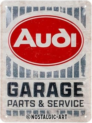 Nostalgic-Art Retro Sac Levha, 15 x 20 Cm, Audi – Garaj – Audi Aksesuar Hayranları Için Hediye Fikri, Metal, Vintage Tasarım